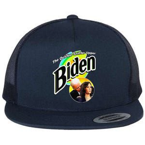 Biden The Quicker Sniffer Upper Funny Flat Bill Trucker Hat