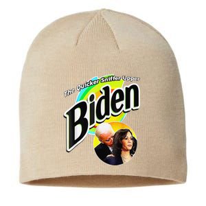 Biden The Quicker Sniffer Upper Funny Sustainable Beanie