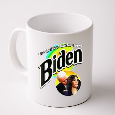 Biden The Quicker Sniffer Upper Funny Coffee Mug