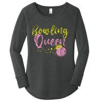 Bowling Team Queen Women Gift Bowling Women's Perfect Tri Tunic Long Sleeve Shirt