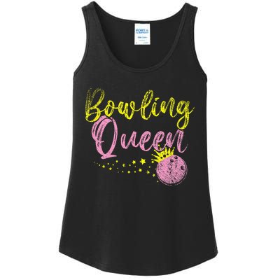 Bowling Team Queen Women Gift Bowling Ladies Essential Tank