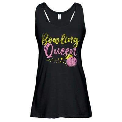 Bowling Team Queen Women Gift Bowling Ladies Essential Flowy Tank