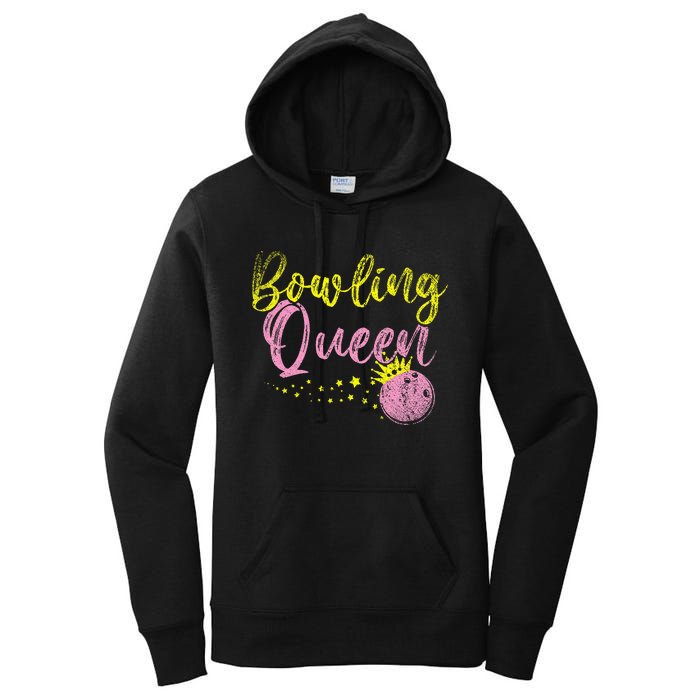 Bowling Team Queen Women Gift Bowling Women's Pullover Hoodie