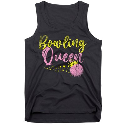 Bowling Team Queen Women Gift Bowling Tank Top