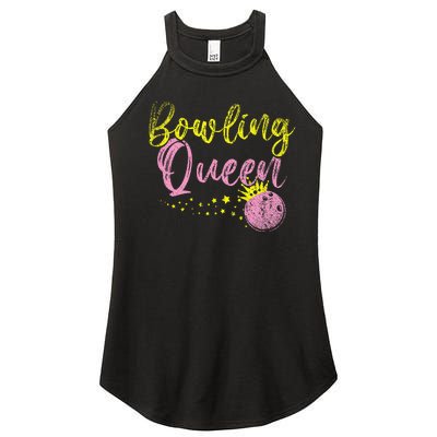 Bowling Team Queen Women Gift Bowling Women’s Perfect Tri Rocker Tank