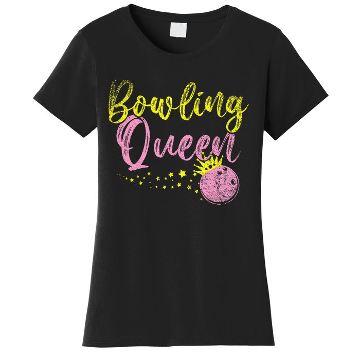 Bowling Team Queen Women Gift Bowling Women's T-Shirt