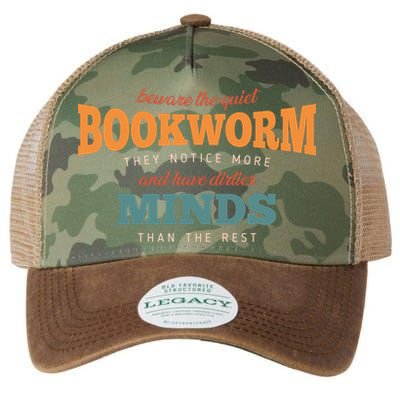 Beware The Quiet Bookworm Meaningful Gift Legacy Tie Dye Trucker Hat