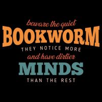 Beware The Quiet Bookworm Meaningful Gift Drawstring Bag