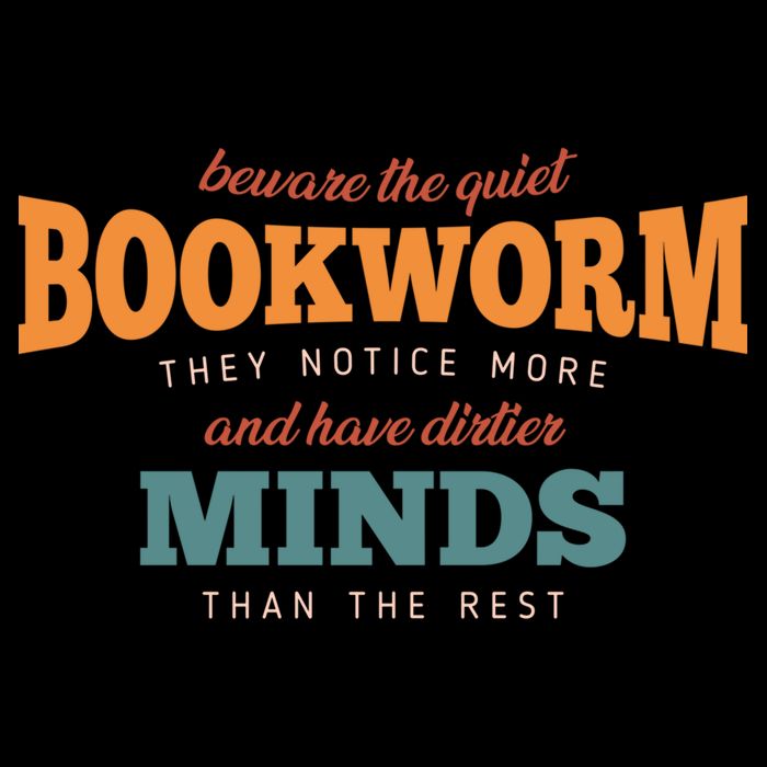 Beware The Quiet Bookworm Meaningful Gift Drawstring Bag