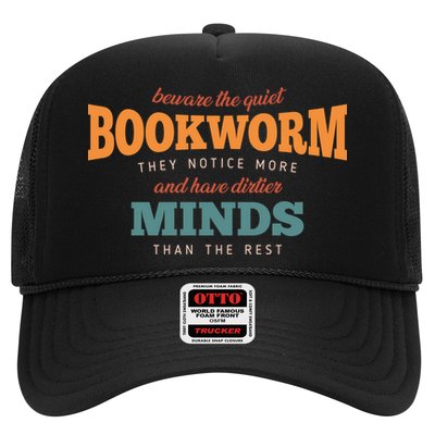 Beware The Quiet Bookworm Meaningful Gift Trucker Hat