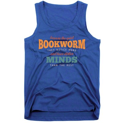 Beware The Quiet Bookworm Meaningful Gift Tank Top