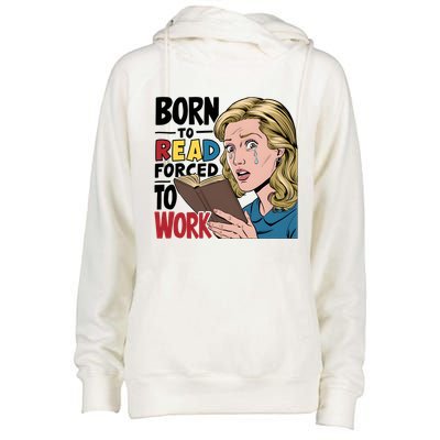 Born To Read Funny Booktok Favorite Reader Book Lover Gift | Spicy Books Womens Funnel Neck Pullover Hood