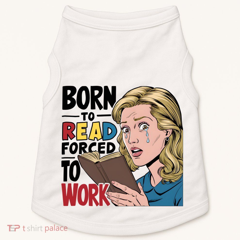 Born To Read Funny Booktok Favorite Reader Book Lover Gift | Spicy Books Doggie Tank
