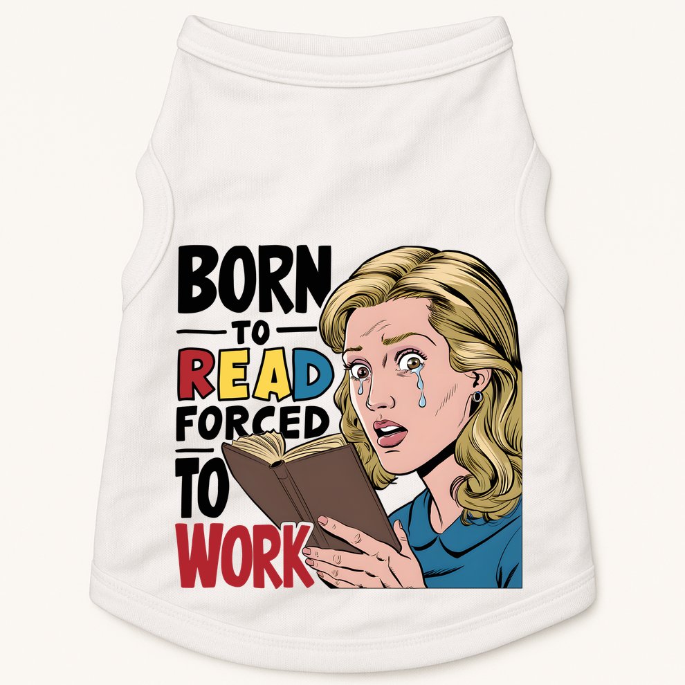 Born To Read Funny Booktok Favorite Reader Book Lover Gift | Spicy Books Doggie Tank