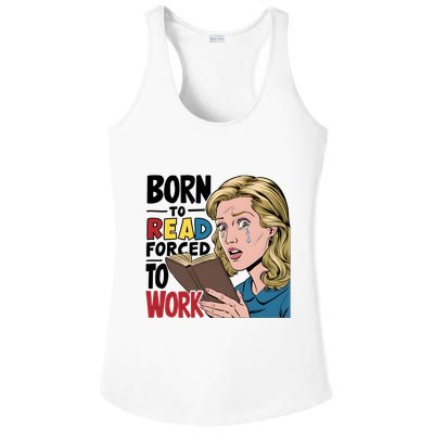 Born To Read Funny Booktok Favorite Reader Book Lover Gift | Spicy Books Ladies PosiCharge Competitor Racerback Tank