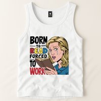Born To Read Funny Booktok Favorite Reader Book Lover Gift | Spicy Books Tank Top