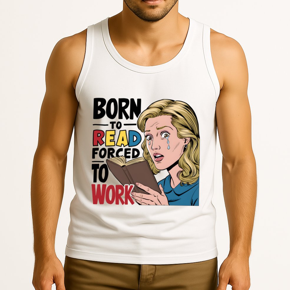 Born To Read Funny Booktok Favorite Reader Book Lover Gift | Spicy Books Tank Top