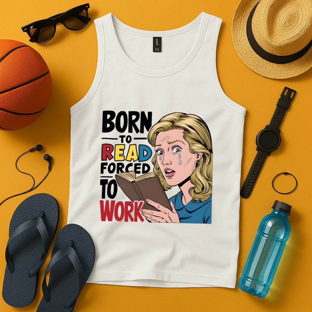 Born To Read Funny Booktok Favorite Reader Book Lover Gift | Spicy Books Tank Top
