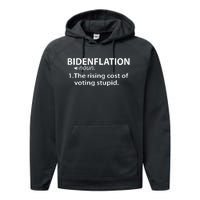 Bidenflation The Rising Cost Of Stupid Votes Performance Fleece Hoodie