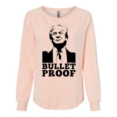 Bulletproof Trump Resilient Leader Design Womens California Wash Sweatshirt