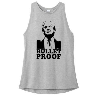 Bulletproof Trump Resilient Leader Design Ladies PosiCharge Tri-Blend Wicking Tank