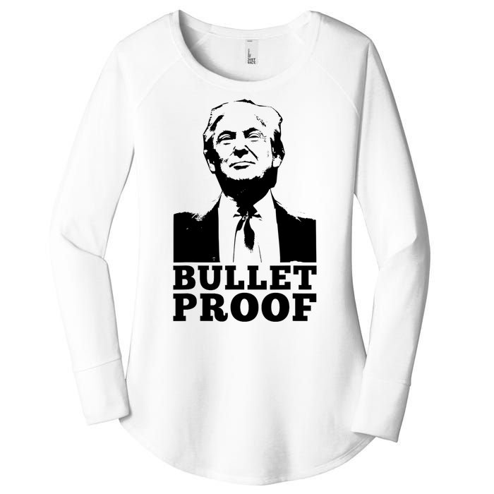 Bulletproof Trump Resilient Leader Design Women's Perfect Tri Tunic Long Sleeve Shirt