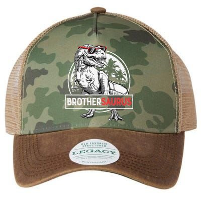 Brothersaurus T rex Dinosaur Brother Saurus Family Matching Legacy Tie Dye Trucker Hat