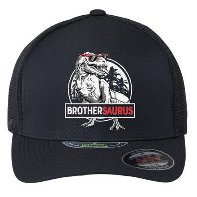 Brothersaurus T rex Dinosaur Brother Saurus Family Matching Flexfit Unipanel Trucker Cap