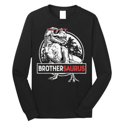 Brothersaurus T rex Dinosaur Brother Saurus Family Matching Long Sleeve Shirt