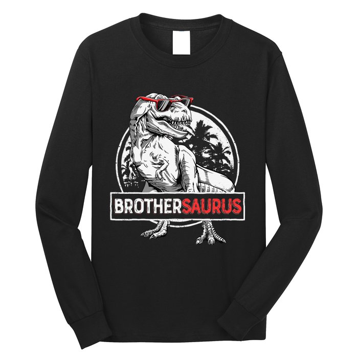 Brothersaurus T rex Dinosaur Brother Saurus Family Matching Long Sleeve Shirt