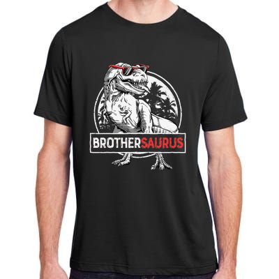 Brothersaurus T rex Dinosaur Brother Saurus Family Matching Adult ChromaSoft Performance T-Shirt