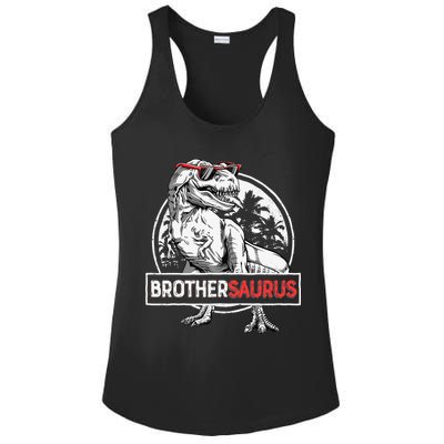 Brothersaurus T rex Dinosaur Brother Saurus Family Matching Ladies PosiCharge Competitor Racerback Tank