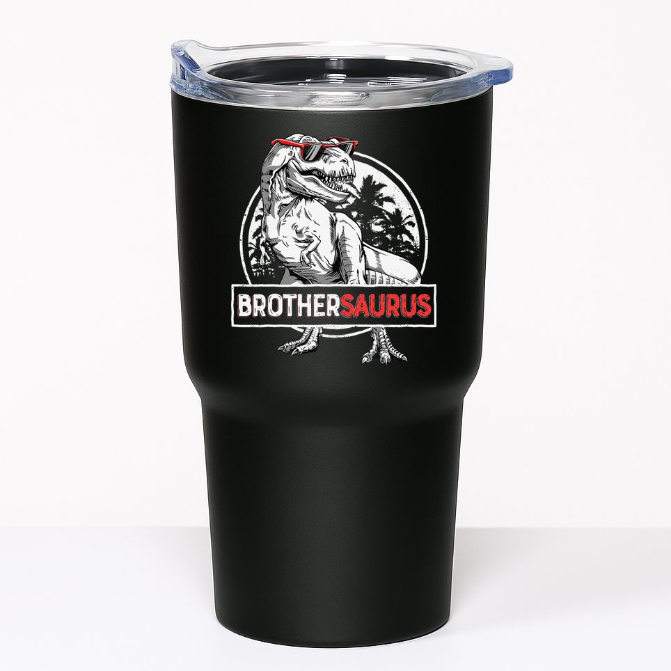 Brothersaurus T rex Dinosaur Brother Saurus Family Matching Tumbler
