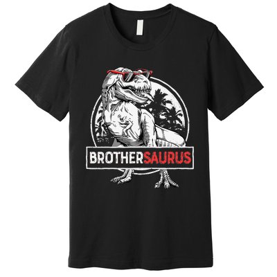 Brothersaurus T rex Dinosaur Brother Saurus Family Matching Premium T-Shirt