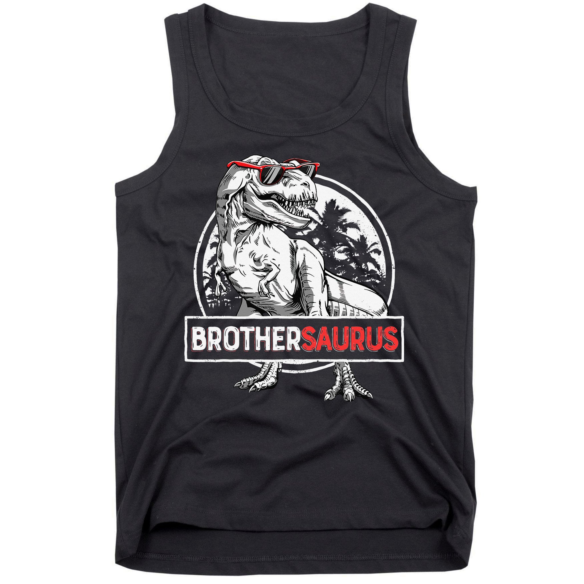Brothersaurus T rex Dinosaur Brother Saurus Family Matching Tank Top