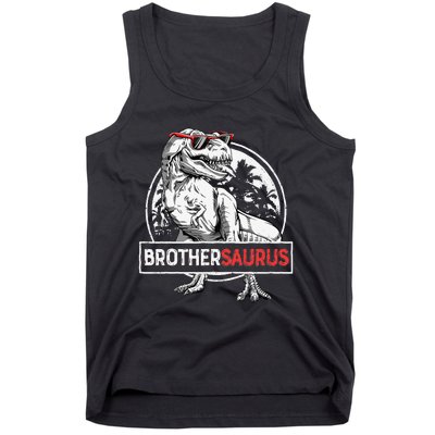 Brothersaurus T rex Dinosaur Brother Saurus Family Matching Tank Top