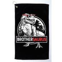Brothersaurus T rex Dinosaur Brother Saurus Family Matching Golf Towel