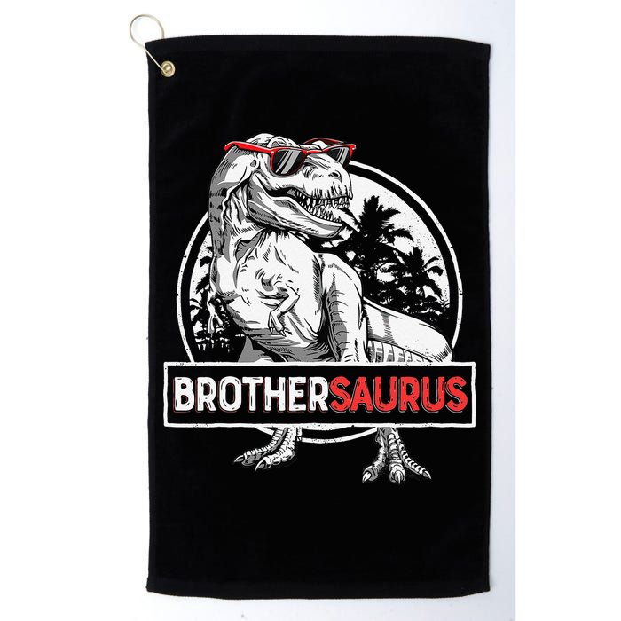 Brothersaurus T rex Dinosaur Brother Saurus Family Matching Golf Towel