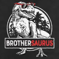 Brothersaurus T rex Dinosaur Brother Saurus Family Matching Golf Towel