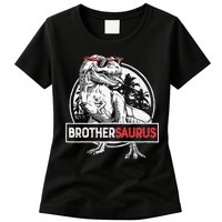 Brothersaurus T rex Dinosaur Brother Saurus Family Matching Womens T-Shirt