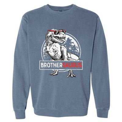 Brothersaurus T rex Dinosaur Brother Saurus Family Matching Garment-Dyed Sweatshirt