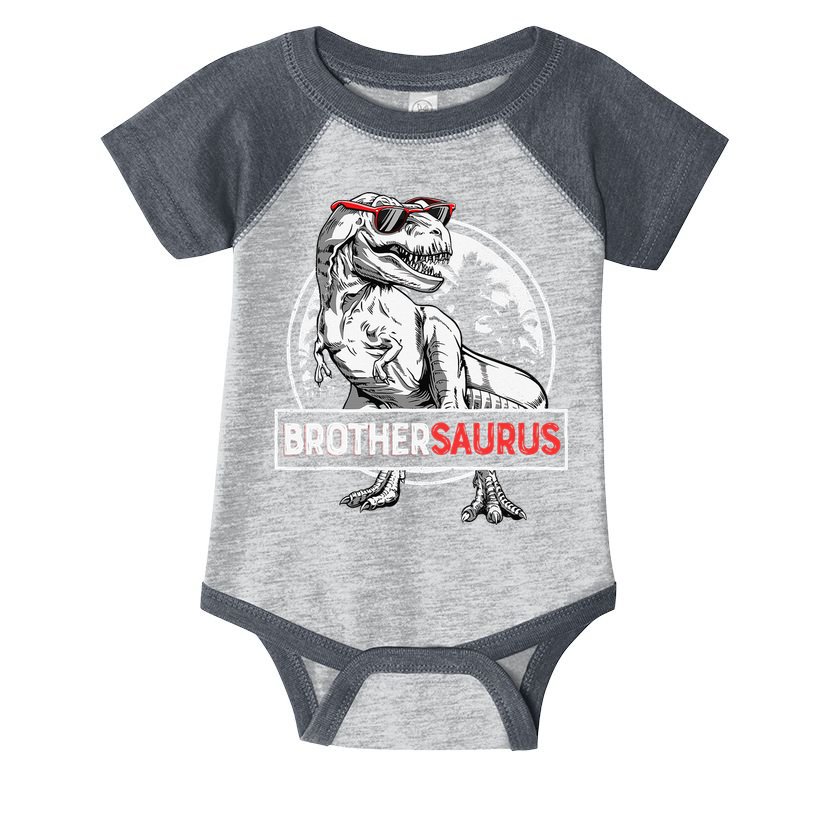 Brothersaurus T rex Dinosaur Brother Saurus Family Matching Infant Baby Jersey Bodysuit