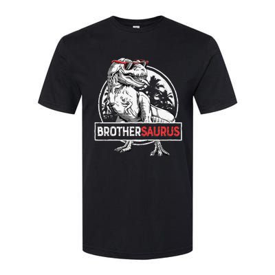 Brothersaurus T rex Dinosaur Brother Saurus Family Matching Softstyle CVC T-Shirt