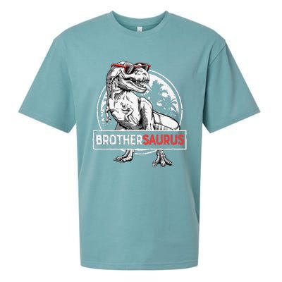 Brothersaurus T rex Dinosaur Brother Saurus Family Matching Sueded Cloud Jersey T-Shirt