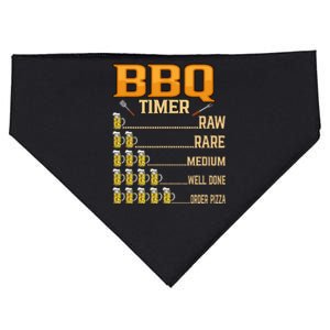 BBQ Timer Raw Rare Medium Well Done Grill Lovers USA-Made Doggie Bandana