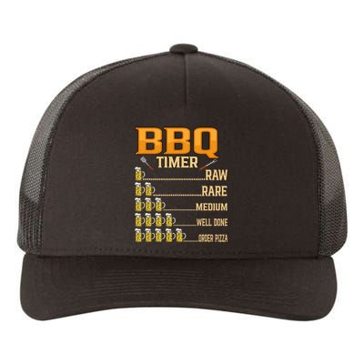 BBQ Timer Raw Rare Medium Well Done Grill Lovers Yupoong Adult 5-Panel Trucker Hat