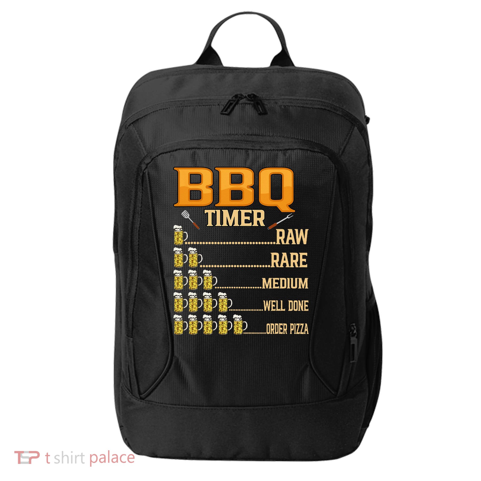 BBQ Timer Raw Rare Medium Well Done Grill Lovers City Backpack