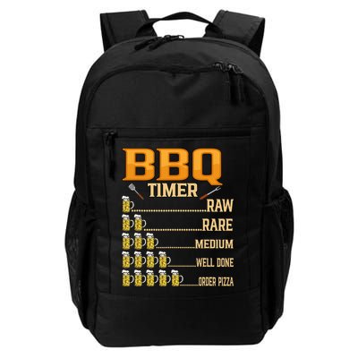 BBQ Timer Raw Rare Medium Well Done Grill Lovers Backpack