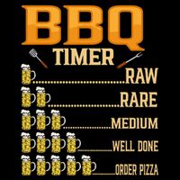 BBQ Timer Raw Rare Medium Well Done Grill Lovers 16 in Basic Backpack