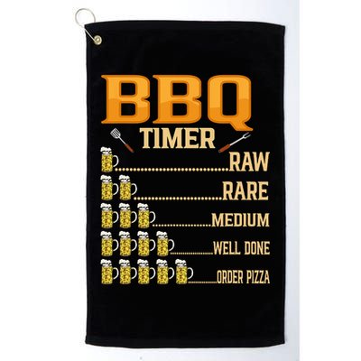 BBQ Timer Raw Rare Medium Well Done Grill Lovers Golf Towel